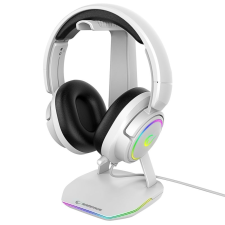 Rampage Tower T14 RGB Headset Stand White fejhallgató állvány