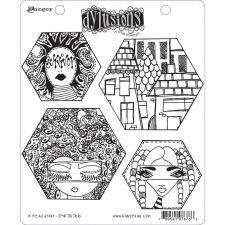 Ranger Gumibélyegző , A heart start / Dylusions cling stamp (1 db) bélyegző