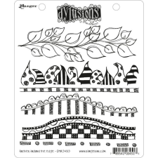 Ranger Gumibélyegző , Further around the edge / Dylusions cling stamp (1 db) bélyegző