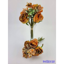  Ranunculus vegyes csokor 28 cm - Narancs mix dekoráció
