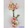  Ranunculus vegyes csokor 28 cm - Rózsaszínes barack