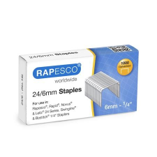 RAPESCO 24/6 tűzőkapocs (1000 db/doboz) gemkapocs, tűzőkapocs