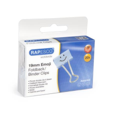 RAPESCO Bindercsipesz, 19 mm, "fun", rapesco, világoskék 1350 gemkapocs, tűzőkapocs