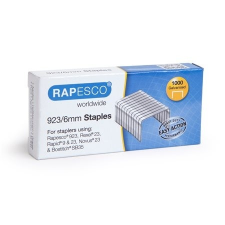 RAPESCO Tűzőkapocs, erős, 923/6, horganyzott, RAPESCO gemkapocs, tűzőkapocs