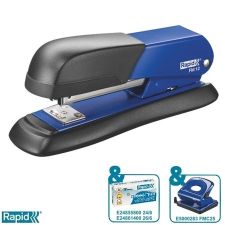 Rapid Tűzőgép RAPID FM12 asztali fém féltáras 25 lap 24/6-26/6 kék tűzőgép