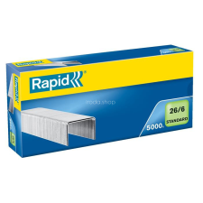 Rapid Tűzőkapocs, 26/6, horganyzott, RAPID &quot;Standard&quot; gemkapocs, tűzőkapocs