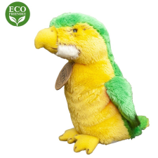 Rappa Plüss papagáj 15 cm - sárga - környezetbarát plüssfigura