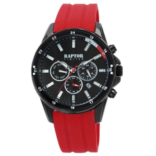 Raptor Limited Fillip – Férfi multifunkciós karóra szilikon szíjjal (piros-fekete) karóra
