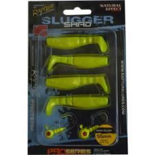 Rapture Slugger Shad Set 55 Neon Yellow 4+2 db/csg, műcsali szett csali