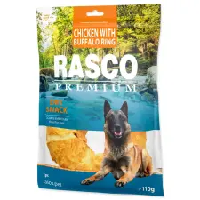  Rasco Premium kerek csirkehúsos nyersbőrtekercs 110g jutalomfalat kutyáknak
