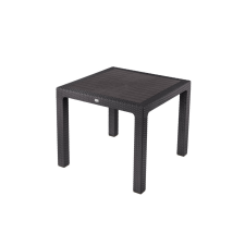  Rattan Asztal 90X90 Cm Barna kerti bútor