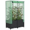  Rattan megjelenésű magaságyás melegháztakaróval 80x40x138 cm