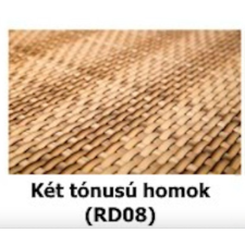 Rattan Polirattan virágtartó láda 100x30x60 cm növénytartó kaspó két tónusú homok kerti dekoráció