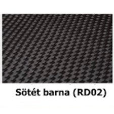 Rattan Polirattan virágtartó láda 35x35x60 cm növénytartó kaspó sötétbarna kerti dekoráció
