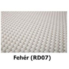 Rattan Polirattan virágtartó láda 70x38x40 cm növénytartó kaspó fehér kerti dekoráció