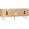  Rattan TV Szekrény Állítható Polcokkal 1397 mm