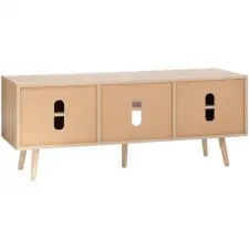  Rattan TV Szekrény Állítható Polcokkal 1397 mm bútor