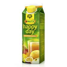 Rauch Gyümölcslé, 100%, 1 l, "Happy day", multivitamin üdítő, ásványviz, gyümölcslé