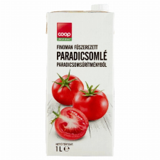 Rauch Hungária Kft. Coop finoman fűszerezett paradicsomlé paradicsomsűrítményből 1 l üdítő, ásványviz, gyümölcslé