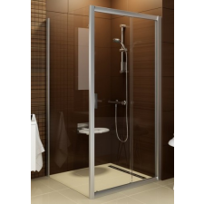 Ravak Blix BLDP2-110 toló rendszeru, kétrészes zuhanyajtó szatén kerettel, grapeedzett biztonságiüveg betéttel kád, zuhanykabin