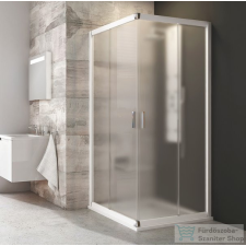 Ravak BLIX BLRV2-80 80x80 cm-es sarokbelépős zuhanykabin,Fehér+grape 1LV40100ZG kád, zuhanykabin