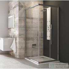 Ravak BLIX BLRV2-80 80x80 cm-es sarokbelépős zuhanykabin,Króm+transparent 1LV40C00Z1 kád, zuhanykabin