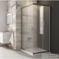 Ravak BLIX BLRV2-80 80x80 cm-es sarokbelépős zuhanykabin,Szatén+grape 1LV40U00ZG kád, zuhanykabin
