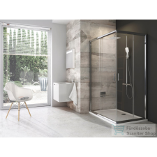 Ravak BLIX BLRV2K+BLRV2K 80x90 cm-es tolóajtós,sarokbelépős zuhanykabin,króm/transparent 1XV40C00Z1SET8090 kád, zuhanykabin