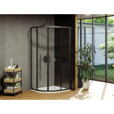 Ravak Blix Slim BLSCP4 90x90 zuhanykabin fekete+transparent kád, zuhanykabin