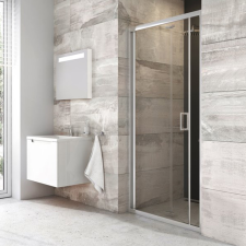 Ravak Blix zuhanyajtó BLDZ2-80 krómhatású+Transparent kád, zuhanykabin