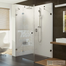 Ravak BRILLIANT BSDPS 80x80 cm-es balos nyílóajtós zuhanykabin,króm/transparent,0UL44A00Z1SET kád, zuhanykabin