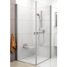 Ravak Chrome CRV1-90 egyrészes zuhanyajtó szatén kerettel, transparent edzett biztonságiüveggel kád, zuhanykabin