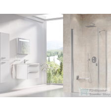 Ravak CHROME CRV1+CPS 100x90 cm-es nyílóajtós,zuhanykabin oldalfallal,króm/transparent 1QVA0C01Z1SET100CPS90 kád, zuhanykabin