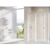 Ravak CHROME CRV2+CPS 100x100 cm-es nyílóajtós zuhanykabin fix oldalfallal,fehér/transparent 1QVA0100Z1SET100CPS100