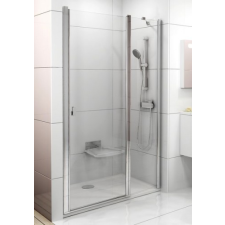 Ravak Chrome CSD2-120 kétrészes zuhanyajtó fehér kerettel, transparent edzett biztonságiüveggel kád, zuhanykabin