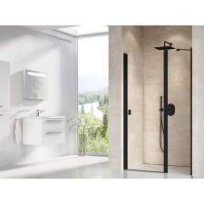 Ravak Chrome CSD2-120 zuhanyajtó fekete+transparent kád, zuhanykabin