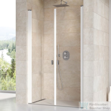 Ravak CHROME CSDL2-90 90 cm-es zuhanyajtó,fehér+transparent 0QV7C10LZ1 kád, zuhanykabin