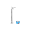 Ravak Chrome padlón álló csaptelep zuhanyszettel (R-box-szal), króm CR 080.00CR (X070101)