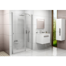 Ravak Chrome zuhanyajtó CSD2-100 (fényes alumínium+transparent) kád, zuhanykabin