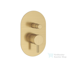 Ravak Espirit falsík alatti kád /zuhany csaptelep belső egységgel, Gold brushed X070608 csaptelep