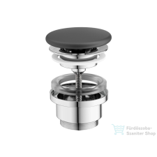 Ravak Flat mosdólefolyó kerámia fedéllel - fix, Antracit X03068 szaniter