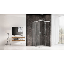  Ravak Matrix MSRV4 80x80x195 tolóajtós zuhanykabin - szatén+Transparent kád, zuhanykabin