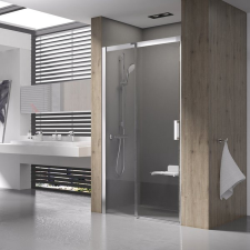 Ravak Matrix zuhanyajtók 100 cm tolható alumínium fényes/átlátszó üveg 0WLA0C00Z1 fürdőkellék