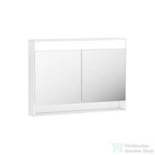 Ravak MC STEP 1000 100x74x15 cm-es tükrös szekrény LED világítással, kapcsoló nélkül,fehér X000001421 fürdőszoba bútor