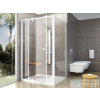 Ravak PIVOT PDOP2+PPS 120x80 cm-es nyílóajtós zuhanykabin fix oldalfallal,fehér/transparent 03GG0101Z1SET120PPS80