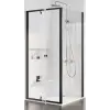 Ravak Pivot zuhanyfal 80 cm fekete matt üveg/átlátszó üveg 90G40300Z1