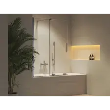 Ravak ROVS2 110 kádparaván krómhatású+transparent kád, zuhanykabin