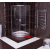 Ravak Set zuhanykabin Ravak Blix 3B270C00Z1, félkör alakú zuhanytálca Ravak Ronda GPX2240132, 364786