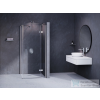 Ravak SMARTLINE SMSD2+SMPS 120x100 cm-es nyílóajtós,jobbos zuhanykabin fix oldalfallal,króm/transparent 0SPGBA00Z1SET120SMPS100