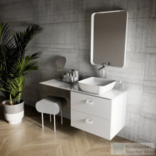 Ravak STRIP 60,6x70,6 cm-es tükör LED világítással,fehér X000001566 fürdőszoba bútor